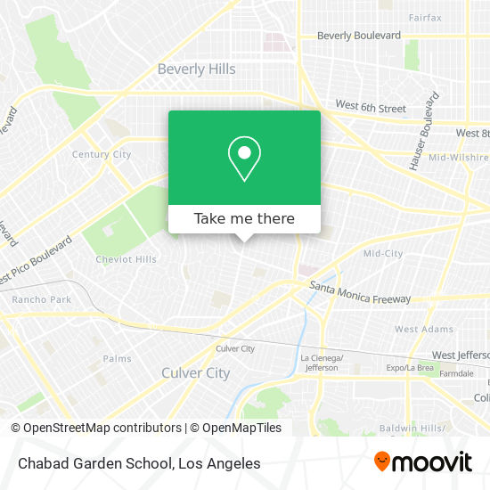 Mapa de Chabad Garden School