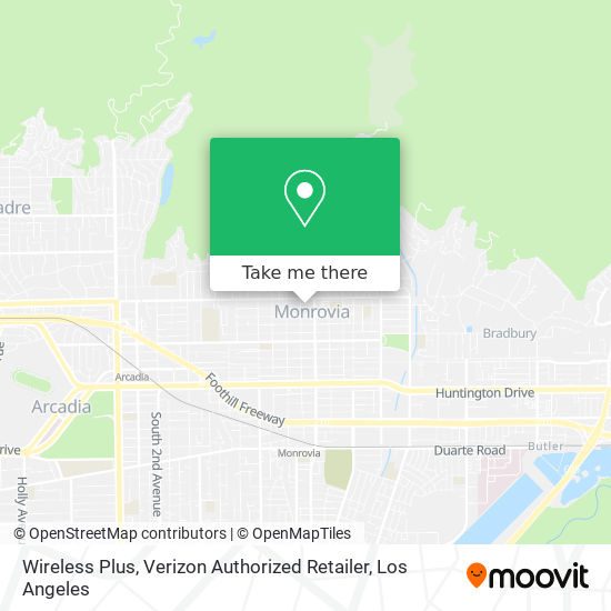 Mapa de Wireless Plus, Verizon Authorized Retailer
