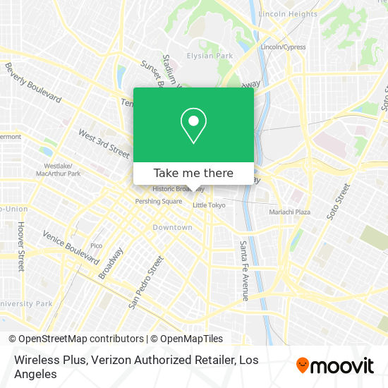 Mapa de Wireless Plus, Verizon Authorized Retailer