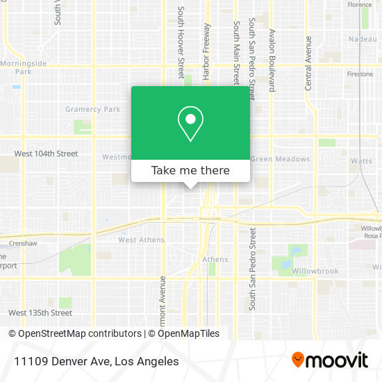 Mapa de 11109 Denver Ave