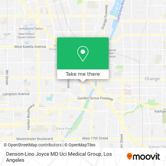 Denson-Lino Joyce MD Uci Medical Group map
