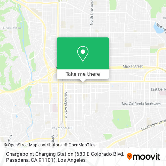 Chargepoint Charging Station (680 E Colorado Blvd, Pasadena, CA 91101) map