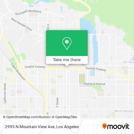 Mapa de 2995 N Mountain View Ave