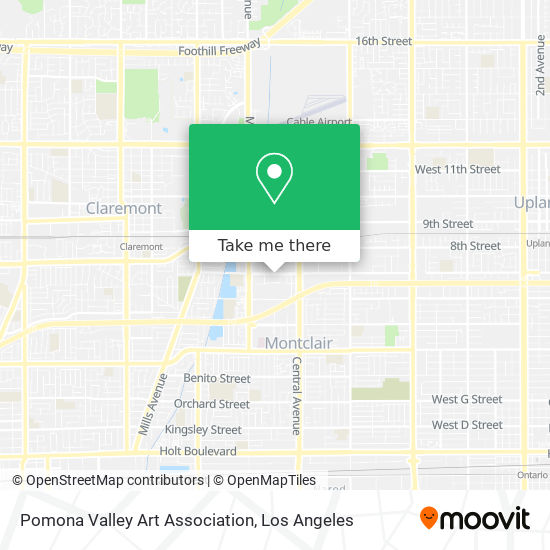 Pomona Valley Art Association map