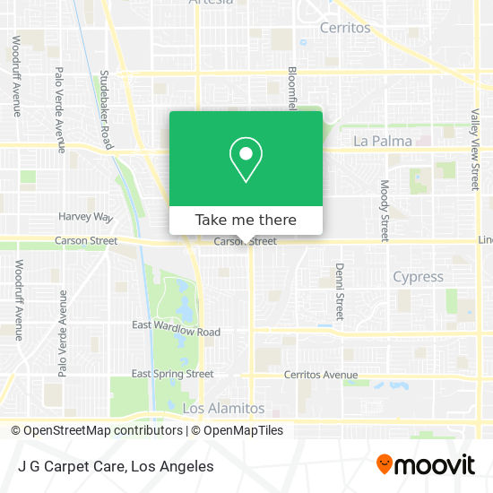 J G Carpet Care map