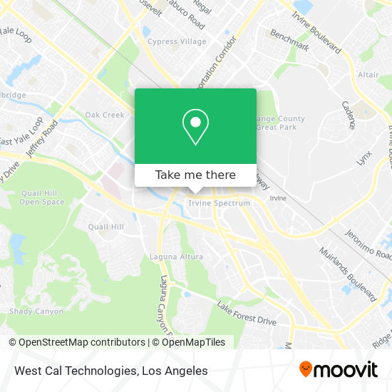 West Cal Technologies map