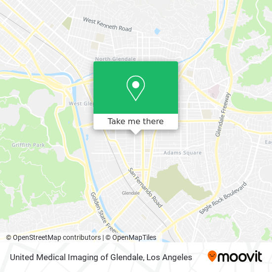 United Medical Imaging of Glendale map
