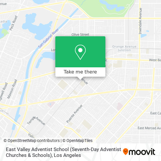 Mapa de East Valley Adventist School (Seventh-Day Adventist Churches & Schools)