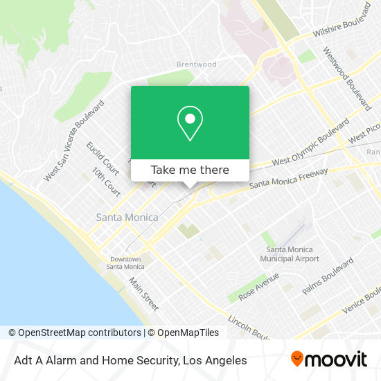 Mapa de Adt A Alarm and Home Security