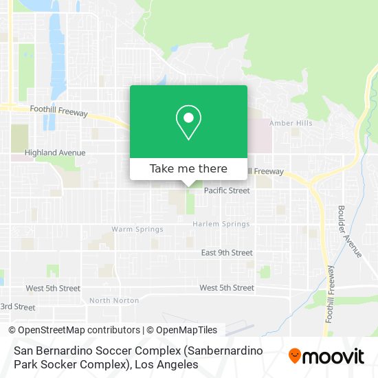 Mapa de San Bernardino Soccer Complex (Sanbernardino Park Socker Complex)