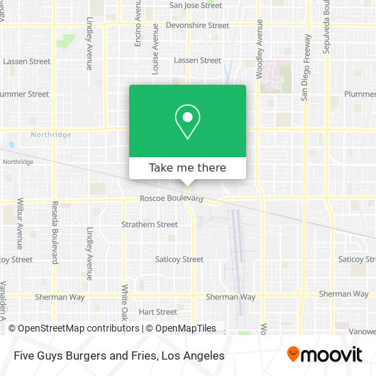 Five Guys Burgers and Fries map