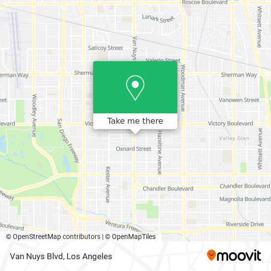 Van Nuys Blvd map