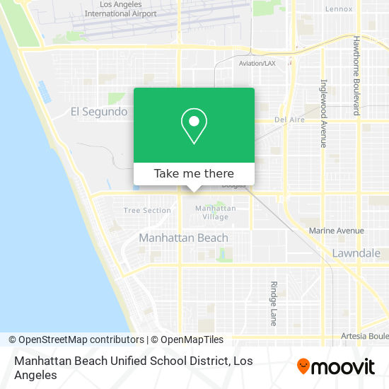 Mapa de Manhattan Beach Unified School District