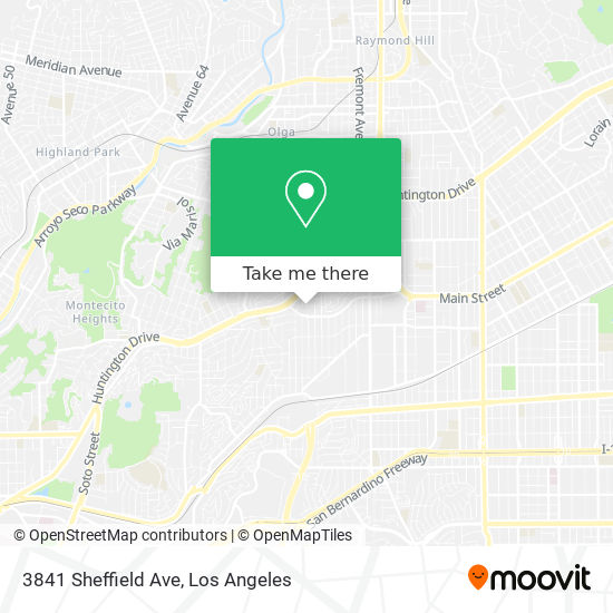 Mapa de 3841 Sheffield Ave