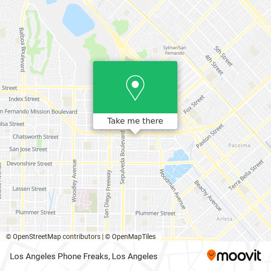 Mapa de Los Angeles Phone Freaks