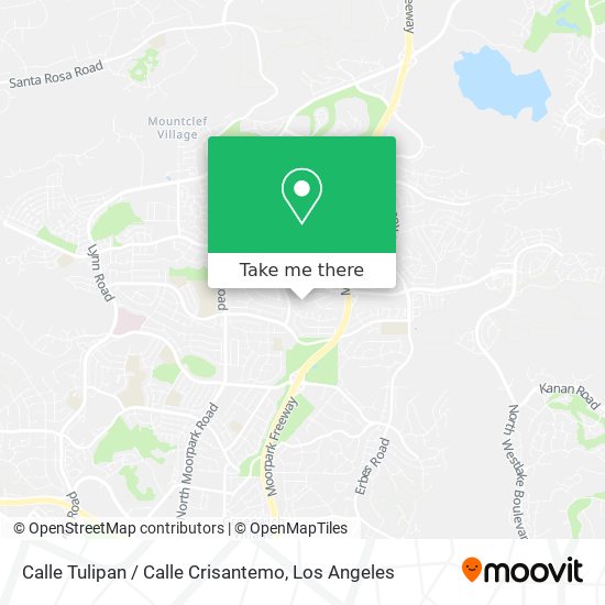 Mapa de Calle Tulipan / Calle Crisantemo