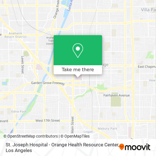 St. Joseph Hospital - Orange Health Resource Center map