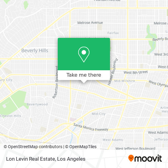 Lon Levin Real Estate map