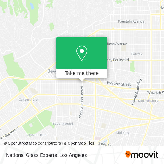 National Glass Experts map