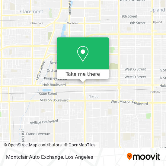 Mapa de Montclair Auto Exchange