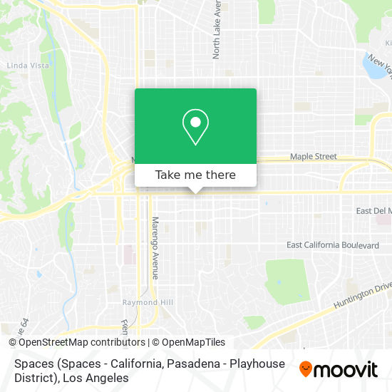 Spaces (Spaces - California, Pasadena - Playhouse District) map