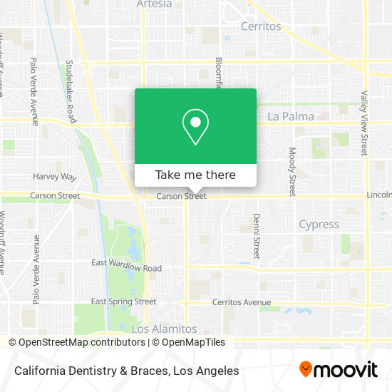 California Dentistry & Braces map