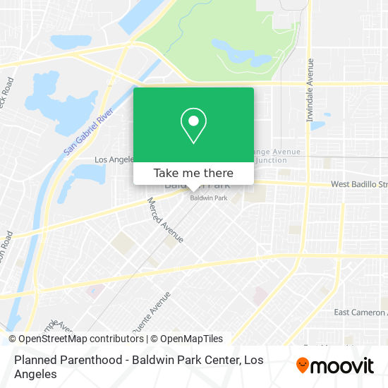 Planned Parenthood - Baldwin Park Center map