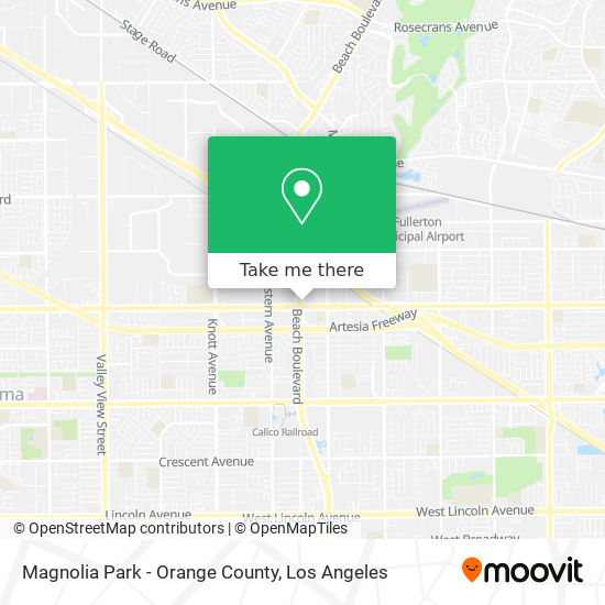 Mapa de Magnolia Park - Orange County