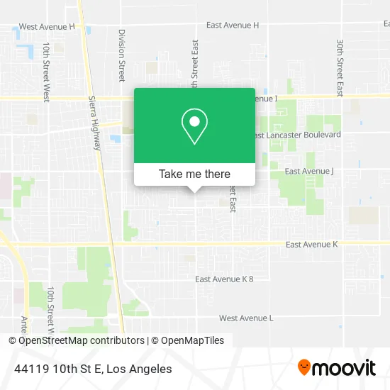 44119 10th St E map