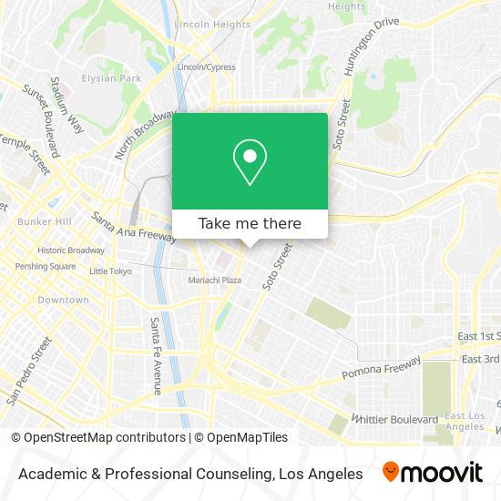Academic & Professional Counseling map