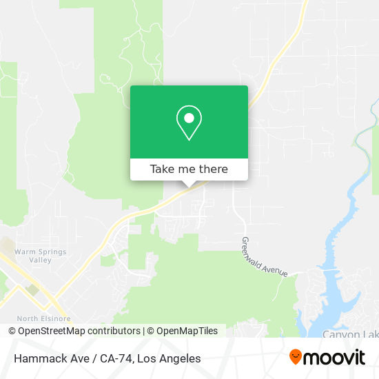 Mapa de Hammack Ave / CA-74