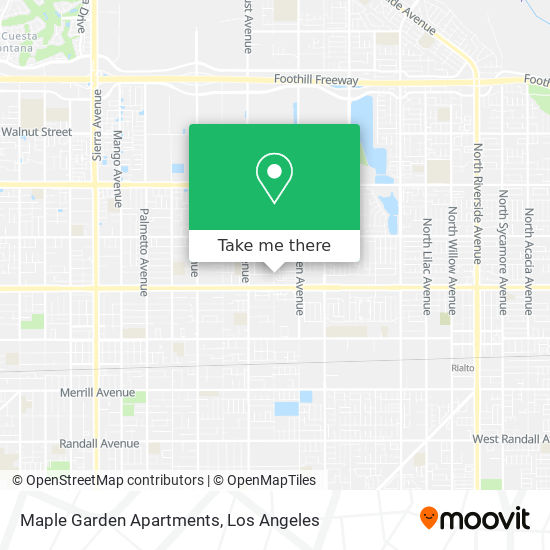 Maple Garden Apartments map