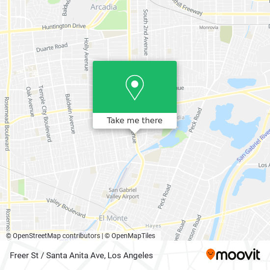 Mapa de Freer St / Santa Anita Ave