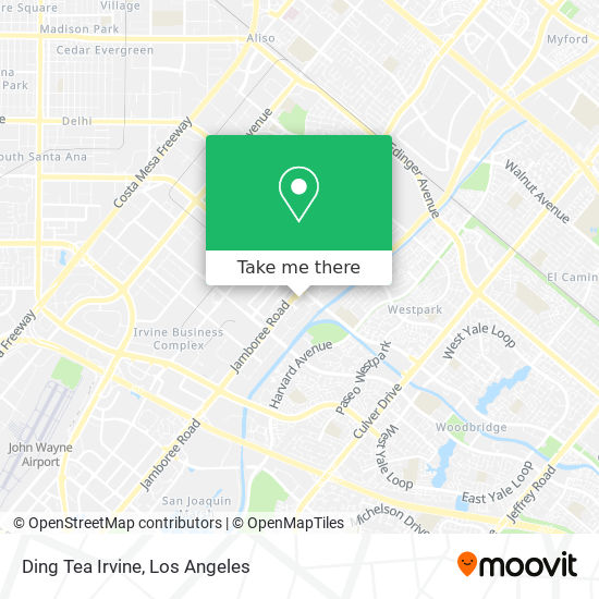 Ding Tea Irvine map