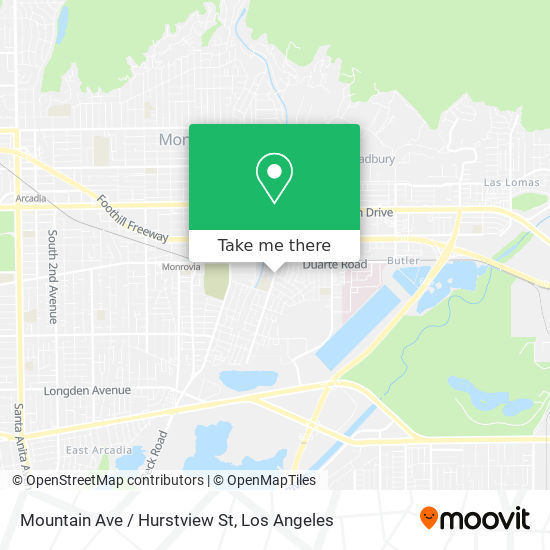 Mountain Ave / Hurstview St map