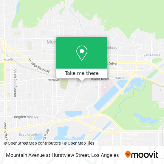 Mountain Avenue at Hurstview Street map