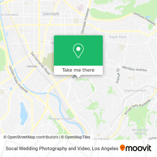 Socal Wedding Photography and Video map