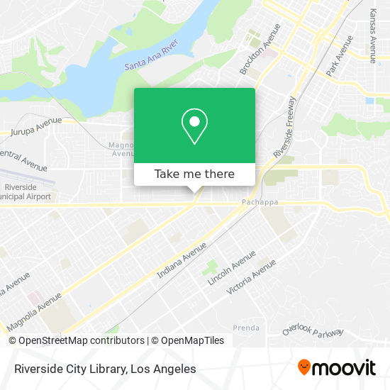 Mapa de Riverside City Library
