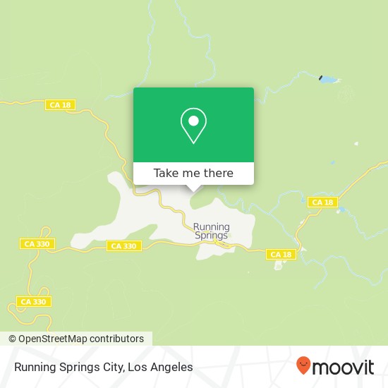 Running Springs City map