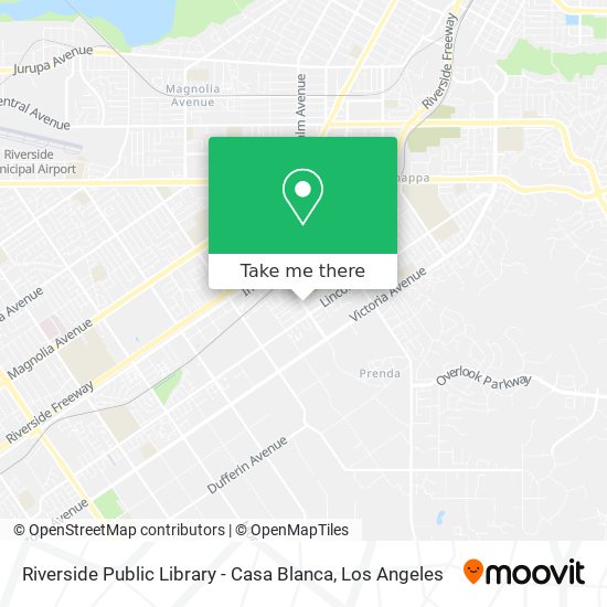 Riverside Public Library - Casa Blanca map