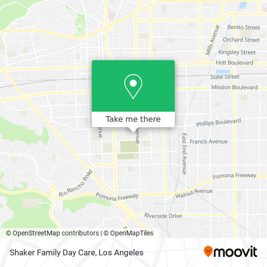 Mapa de Shaker Family Day Care