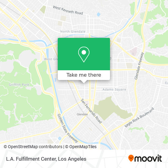 L.A. Fulfillment Center map