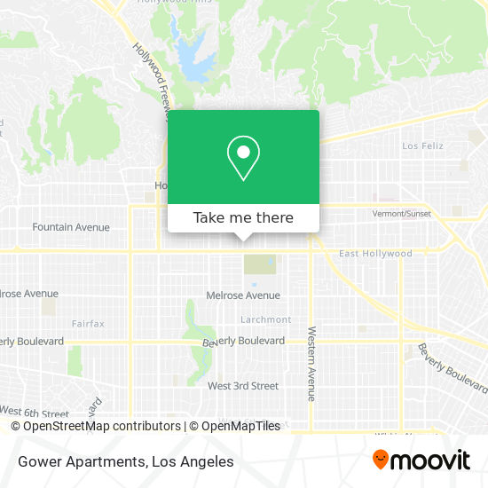Gower Apartments map
