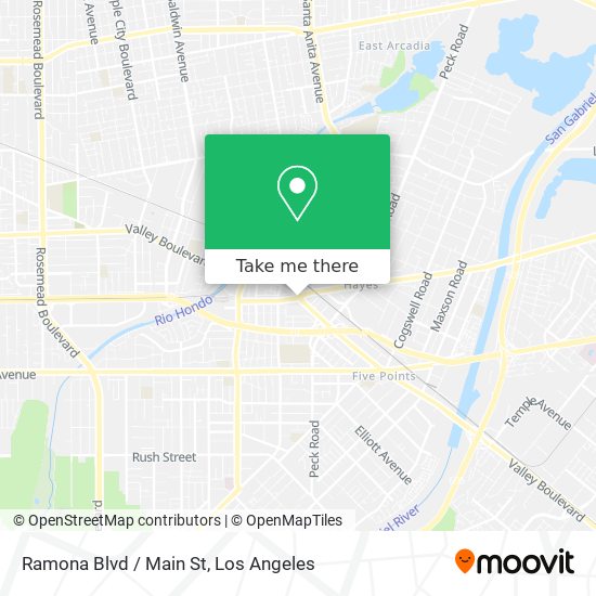 Ramona Blvd / Main St map