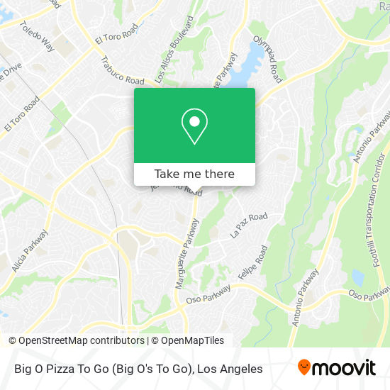 Big O Pizza To Go map