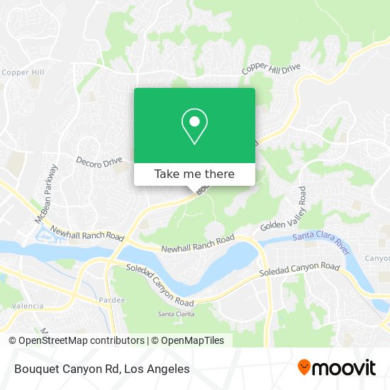 Mapa de Bouquet Canyon Rd