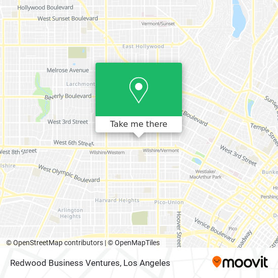 Mapa de Redwood Business Ventures