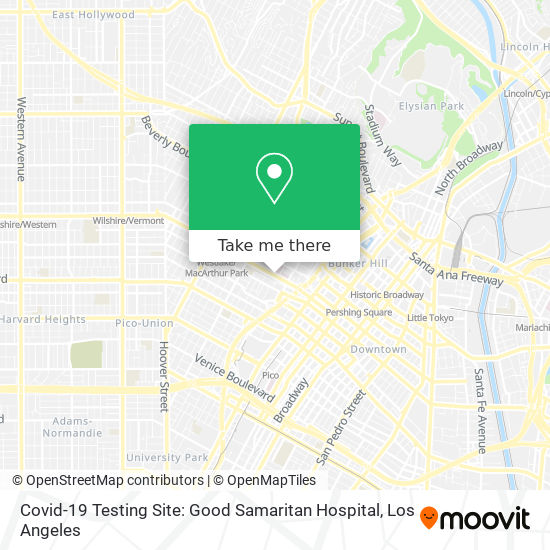 Covid-19 Testing Site: Good Samaritan Hospital map