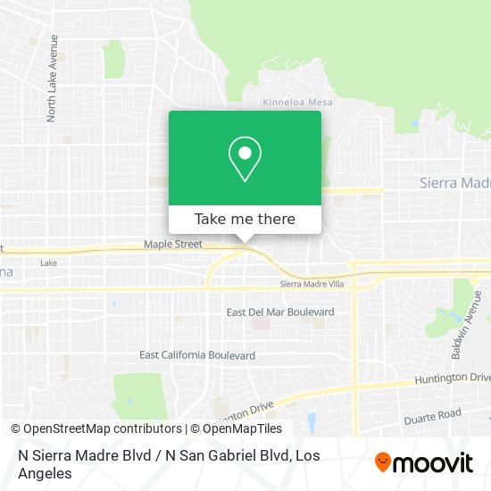 N Sierra Madre Blvd / N San Gabriel Blvd map