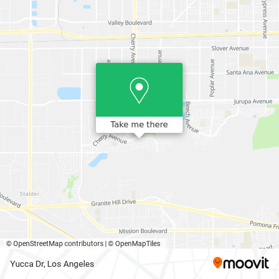 Yucca Dr map